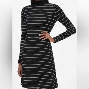 Banana Republic Dress; Long Sleeve Dress with Mock Neck; Ribbed